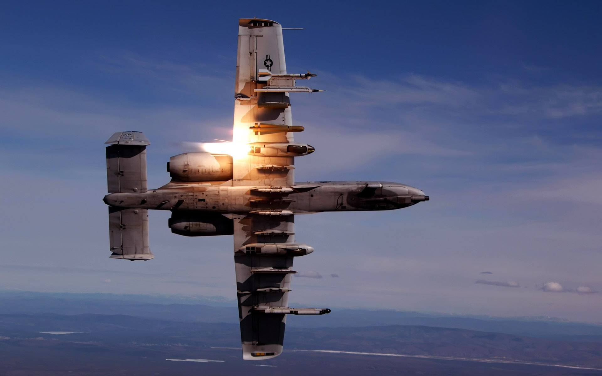 A 10 Thunderbolt II During Live Fire Training75200910 - A 10 Thunderbolt II During Live Fire Training - Training, Thunderbolt, Military, Live, Fire, During